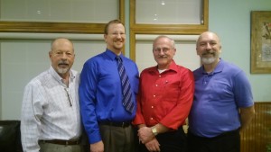 Schrandt Award winners Steve Wilson (1996), Todd Zech (2006), Dan Ilg (1998) and Richard Pendleton (2015).